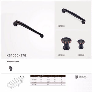 Tay Nắm Tủ K6105C-K6105C-K6103C-K6104C