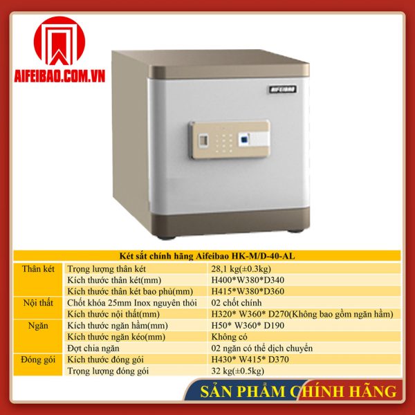 Két sắt thông minh Aifeibao HK-M/D-40-AL