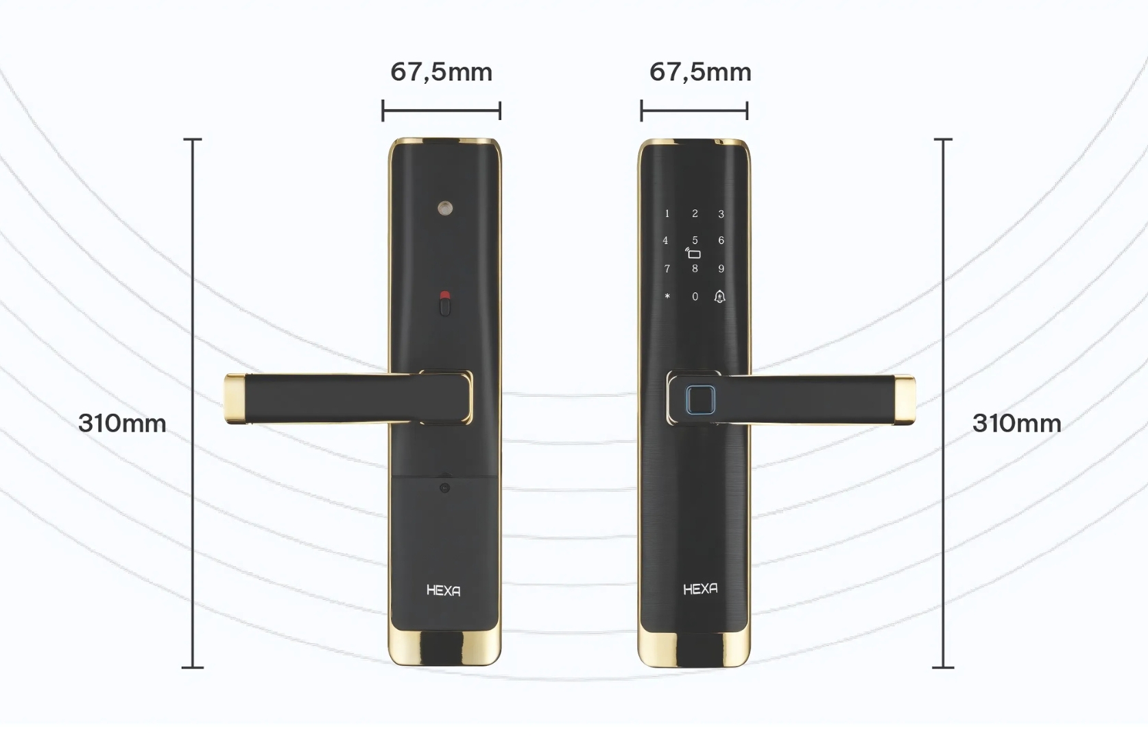 Khóa cửa thông minh Hexa L100 - Ảnh 13