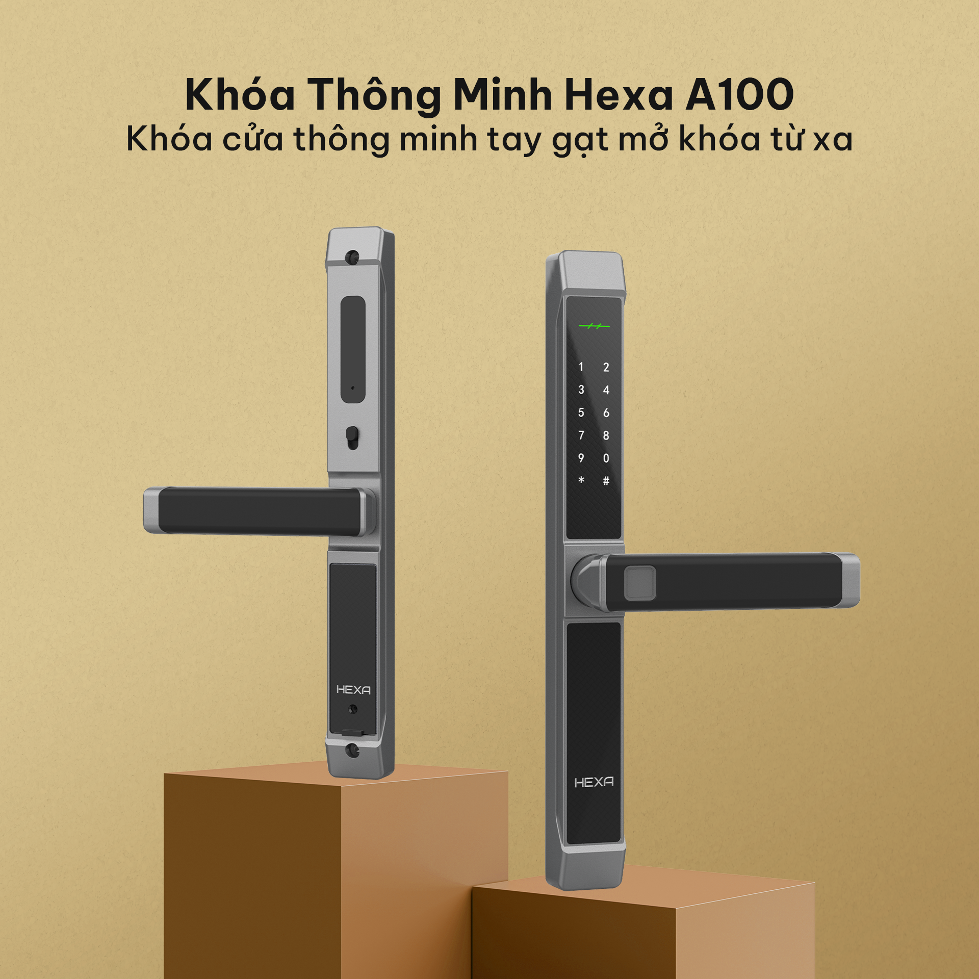 Khóa cửa thông minh HEXA A100